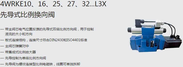 SHLIXIN上海立新4WRKE10、16、25、27、32...L3X先導(dǎo)式比例換向閥